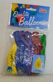 (image for) B'DAY BALLOONS ASSTD AGE 3 12" - 15S