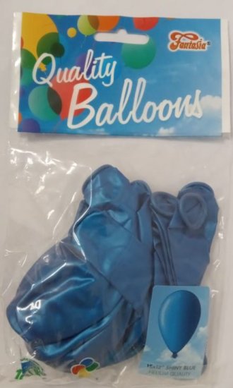 (image for) BALLOON SHINY BLUE 12\" - 15S