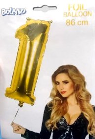 (image for) BOLAND FOIL BALLOON AGE 1 GOLD - 86CM