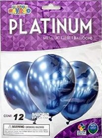 (image for) GLOBOS BALLOON METALIC BLU 12S - 11"