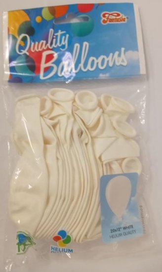 (image for) BALLOON WHITE 12\" - 20S