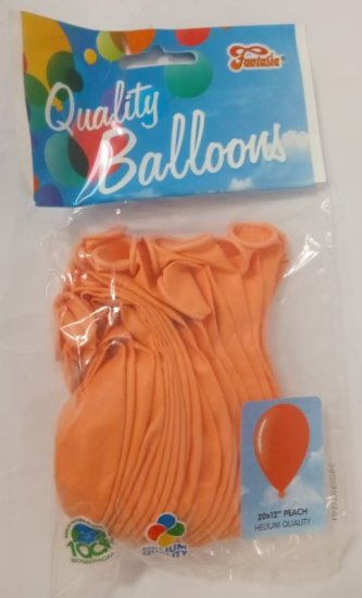 (image for) BALLOON PEACH 12\" - 20S