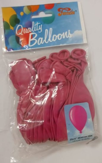 (image for) BALLOON MEXICAN PINK 12\" - 20S