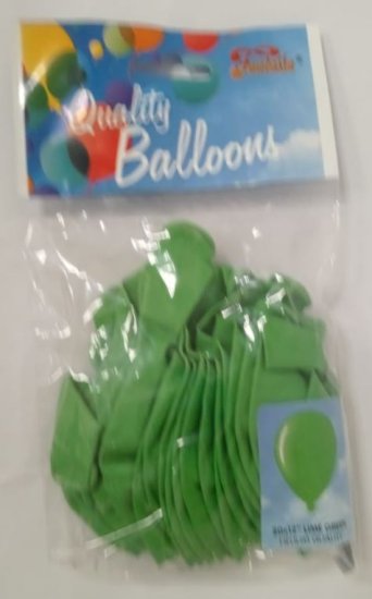 (image for) BALLOON LIME GREEN 12\" - 20S