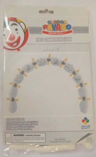 (image for) BALLOON CHAIN KIT-1STCOMMUNION - 386CM