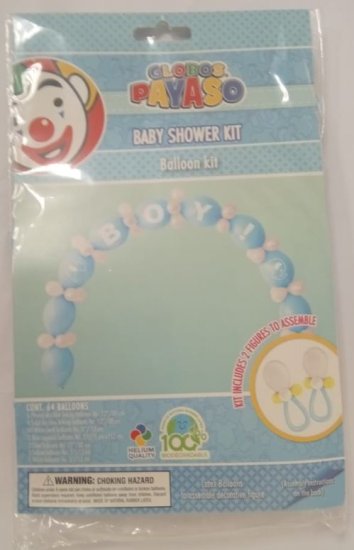 (image for) BALLON BABY SHOWER KIT BLUE - STD