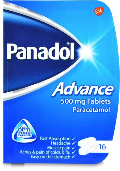 (image for) PANADOL TAB ADVANCE 500MG - 16S