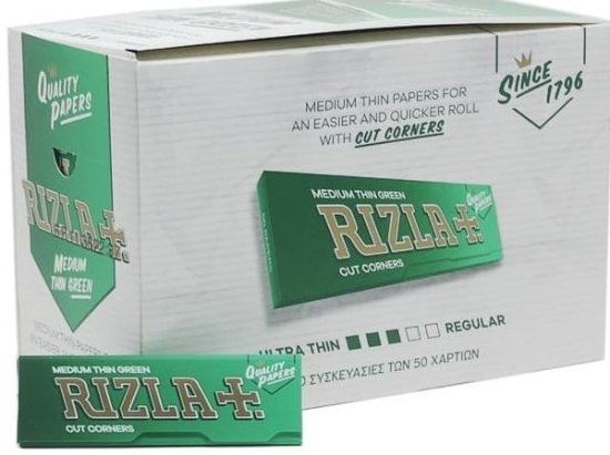 (image for) RIZLA PAPERS REGULAR GREEN - STD