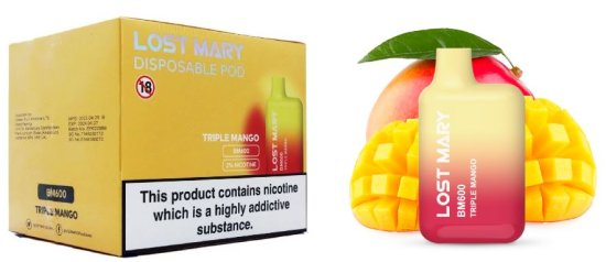 (image for) LOSTMARY 600 TRIPLE MANGO - STD