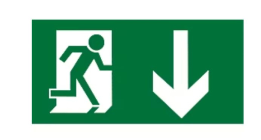 (image for) LUMILIFE EMERGENCY DOWN ARROW - STD