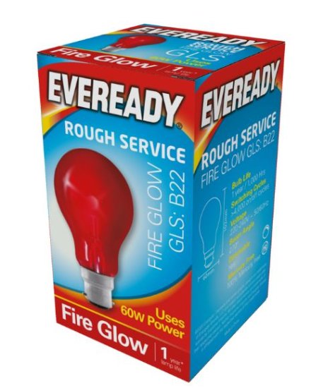 (image for) EVEREADY LED BC FIREGLOW 60W - 240V