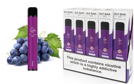 (image for) ELF BAR 2%NI GRAPE - STD