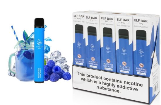 (image for) ELFBAR 600 BLUE RAZZ LEMONAD - STD