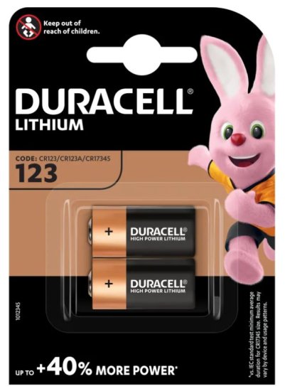 (image for) DURACELL CR123 LITHIUM BATTERY - 2S