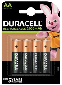 (image for) DURACELL RECHARGE 2500MAH-AA - 4S