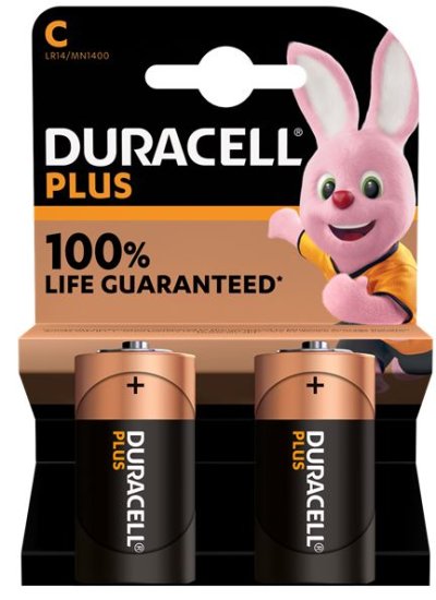 (image for) DURACELL C PLUS BATTERY - 2S