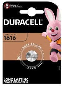 (image for) DURACELL CR1616 LITHIU BATTERY - SINGLE