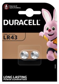 (image for) DURACELL LR43 ALKALINE 1.5V - 2S