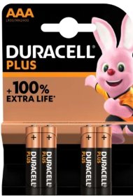 (image for) DURACELL AAA PLUS BATTERY - 4S