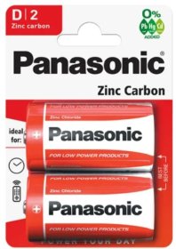 (image for) PANASONIC ZINC CARBON D R20 - 2S