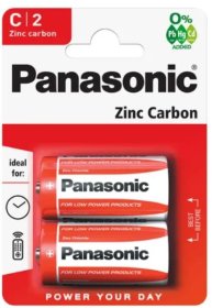 (image for) PANASONIC ZINC CARBON C R14 - 2S
