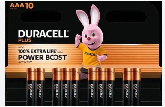 (image for) DURACELL AAA PLUS PO/BO BATTER - 10S