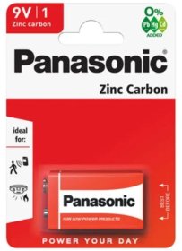 (image for) PANASONIC ZINC CARBON 9V 6F22 - 9V