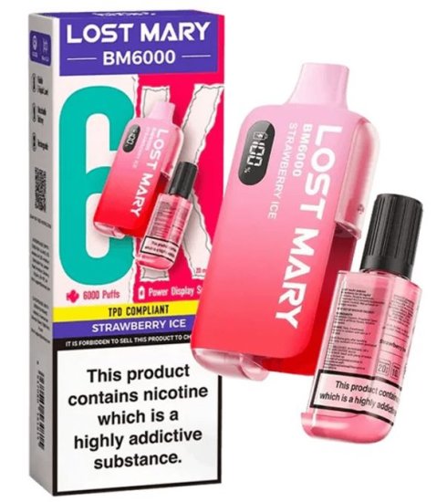 (image for) LOSTMARY BM6000 STRAWBERRY ICE - 20MG