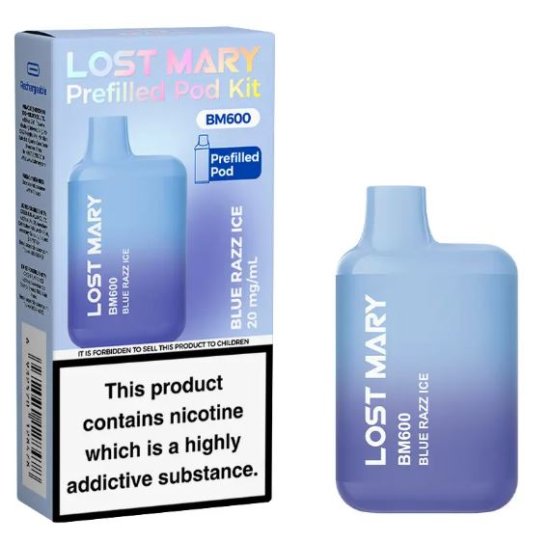 LOSTMARY600 KIT BLUE RAZZ ICE - 20ML (image for) LOSTMARY600 KIT BLUE RAZZ ICE - 20ML