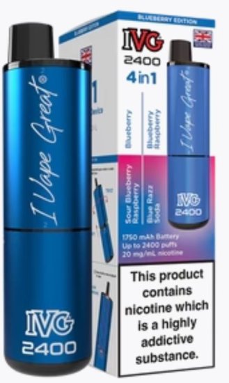 IVG 4IN1 KIT BLUEBERRY EDITION - 20ML (image for) IVG 4IN1 KIT BLUEBERRY EDITION - 20ML