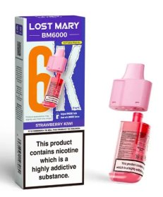 (image for) LOSTMARY BM6000 POD STRAW/KIWI - 20ML
