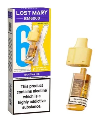 (image for) LOSTMARY BM6000 POD BANANA ICE