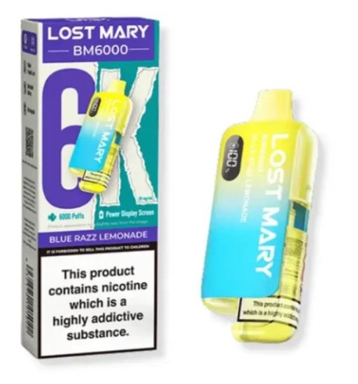 (image for) LOSTMARY BM6000 POD BLU/RAZ/LE - 20ML
