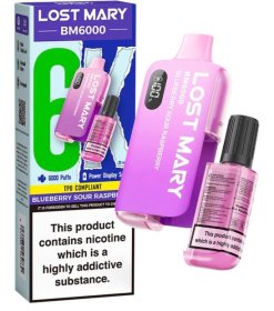 (image for) LOSTMARY BM6000 POD BLU/SOR/RA - 20ML