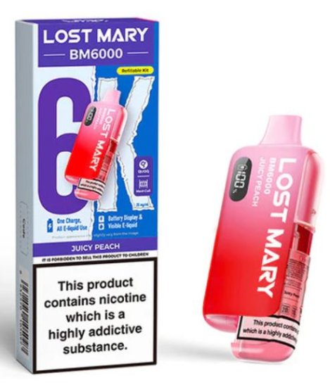 (image for) LOSTMARY BM6000 POD JUICY PEAC - 20ML