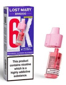 (image for) LOSTMARY BM6000 POD STRA/RA/BL - 20ML