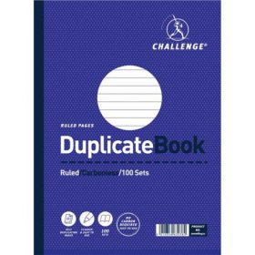 (image for) CHALLENGE DUPLICATE BOOK 100S - 9"X7"