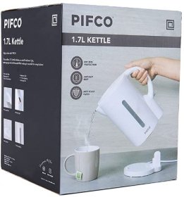 (image for) SABICHI PIFCO KETTLE WHITE - 1.7L