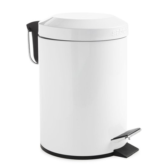 (image for) SABICHI PEDAL BIN WHITE - 3L