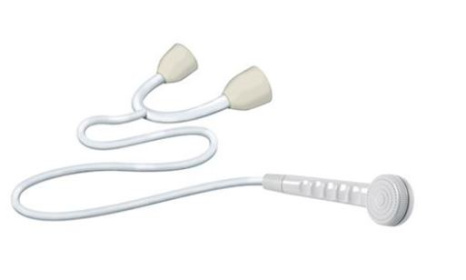 (image for) SABICHI SHOWER HEAD&HOSE WHITE