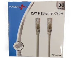 (image for) POWER+ ETHERNET CABLE CAT6 - 30M