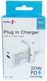 (image for) POWER+PLUGIN CHARGER USB/TYPEC - 20W