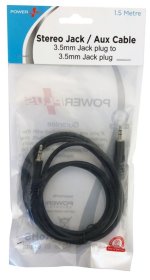 (image for) POWER+ STEREO AUX CABLE 3.5MM - 1.5M