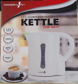 (image for) POWER+ KETTLE CORDLESS WHITE - 1.7L