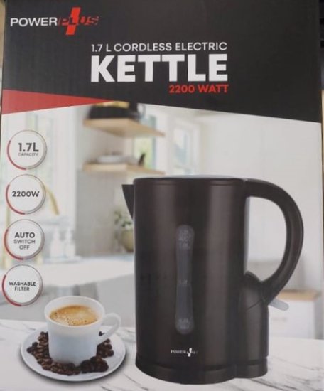 (image for) POWER+ KETTLE CORDLESS BLACK - 1.7L
