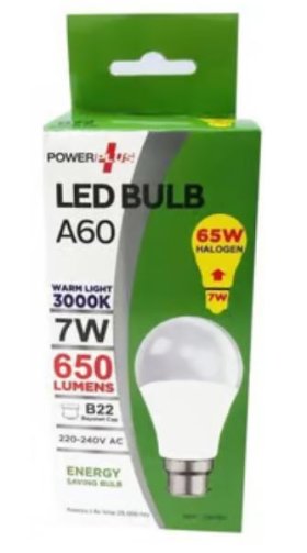 (image for) POWER+ LED BULB A60/7W B22 D/L - 650LUM 