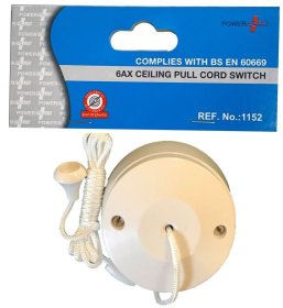 (image for) POWER+ CEILING PULL SWITCH 6A - 2WAY