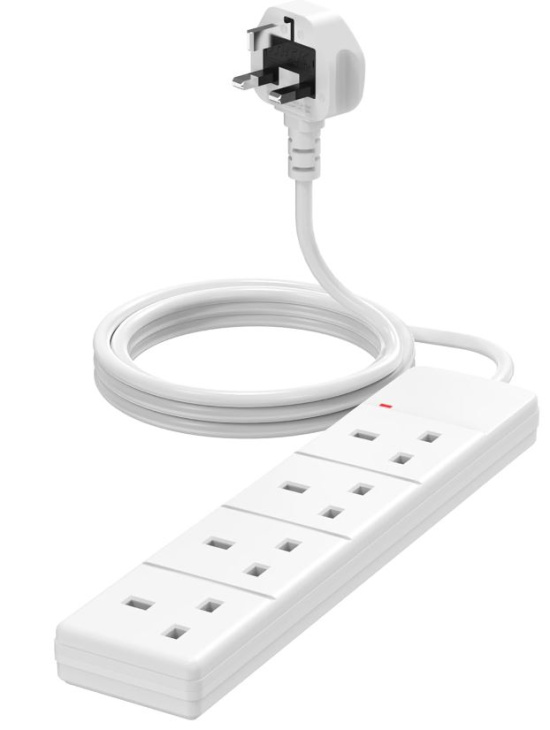 (image for) POWER PLUS 4 WAY EXTENSION LEAD - 1M