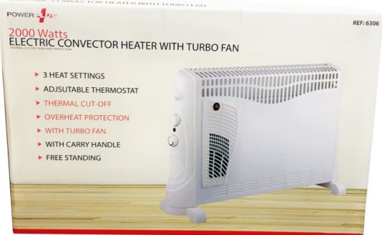 (image for) POWER+ CONVEC HEATER/TURBO FAN - 2KW