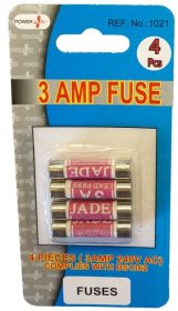 (image for) POWER+ FUSES CARDED 3AMP - 4S